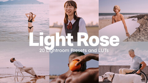 20 Light Rose LUTs & Lightroom Presets