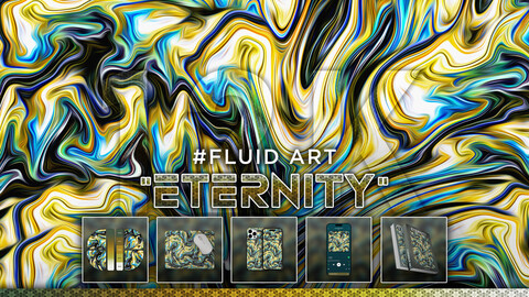 FLUID ART: "Eternity" 12K Abstract Fluid Background