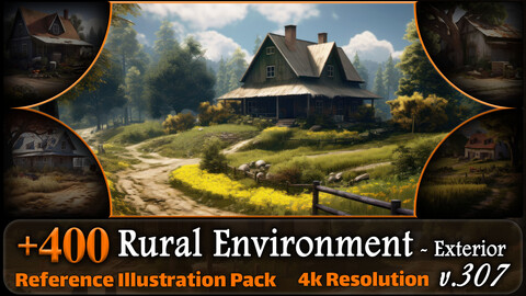 400 Rural Environment - Exterior Concept Reference Pack | 4K | v.307