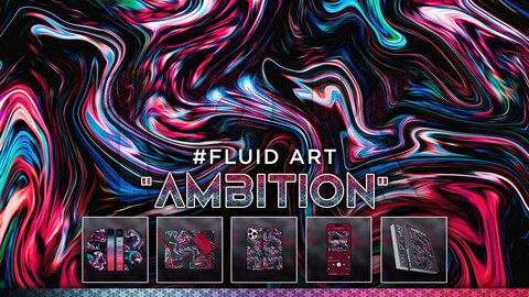 FLUID ART: "Ambition" 12K Abstract Fluid Background