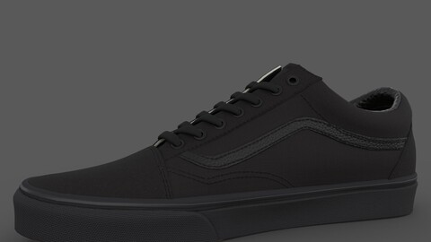 VANS182 Old Skool True Black Low-poly