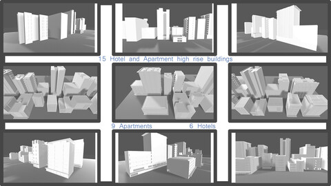 Apartments, Hotels and Residential buildings Pack