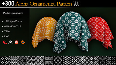 +300 Alpha Ornamental Pattern - Vol.1