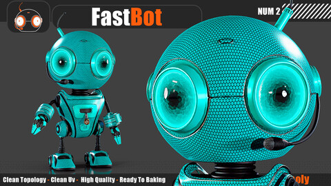 FastBot Robot (Fbx-Obj-Max File 2021)