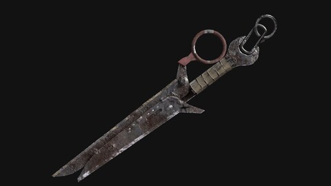 Post Apocalyptic Knife 3D model