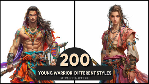 Young Warrior Different Styles 4K Reference/Concept Images