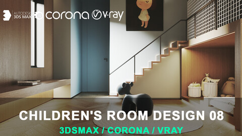 Children's room design 08 for 3DsMax