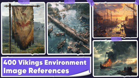 +400 Vikings Environment Image References - Vol 01