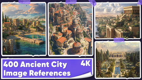 +400 Ancient City Image References - Vol 01