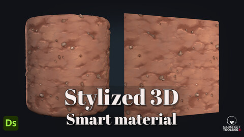 Stylized Ground 3D material - Substance designer