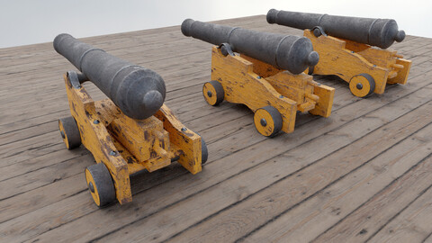 Cannon Naval Pirates Boat Cannons