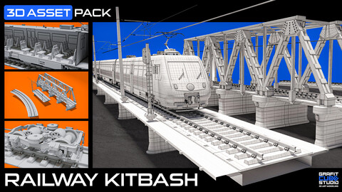 Railway KITBASH Set (Subdivision Ready) +30% OFF on all our sets!