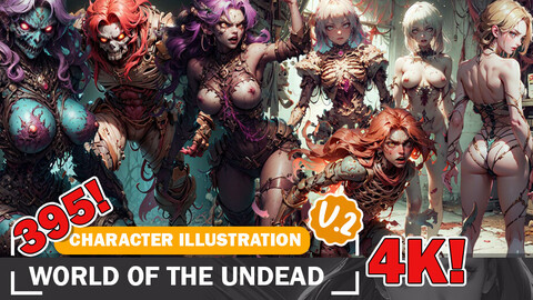 395 World of the Undead Character and Environmental - Reference Art Design Inspiration V2 4K