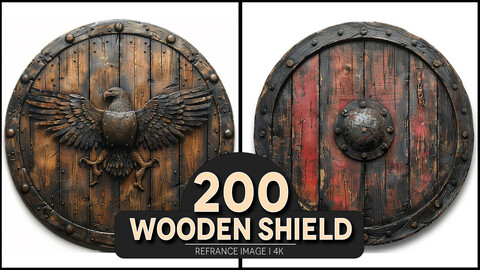 Wooden Shield 4K Reference/Concept Images