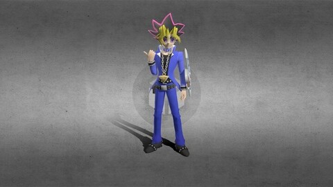 Yugi Muto 3d model yugioh