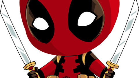 Baby Deadpool 2D