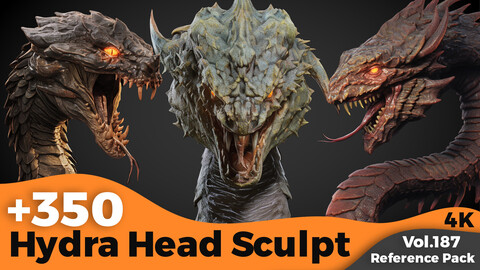 +350 Hydra Head Sculpt Reference(4k)