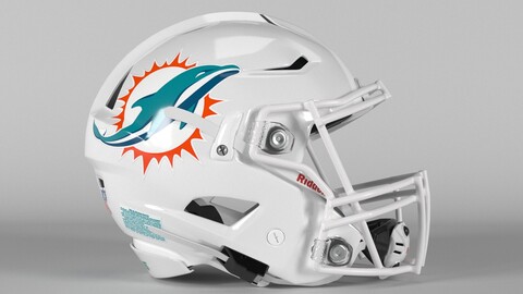 MIAMI DOLPHINS Helmet Football AFC EAST PBR