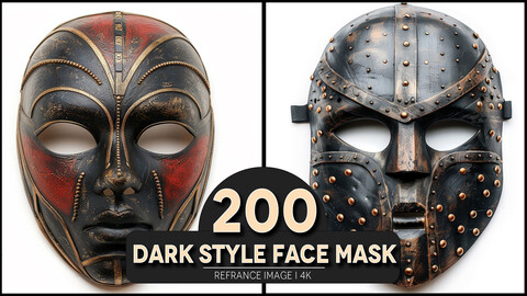 Dark Style Face Mask 4K Reference/Concept Images