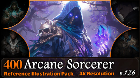 400 Arcane Sorcerer Reference Pack | 4K | v.126