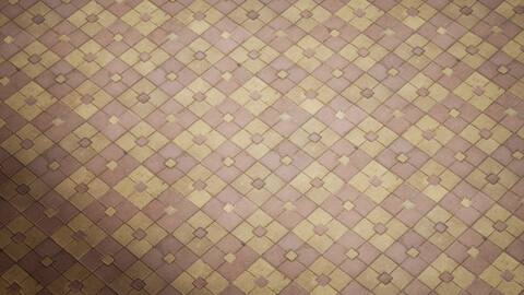 4k tileable material | Street sidewalk tile | Photogrammetry based