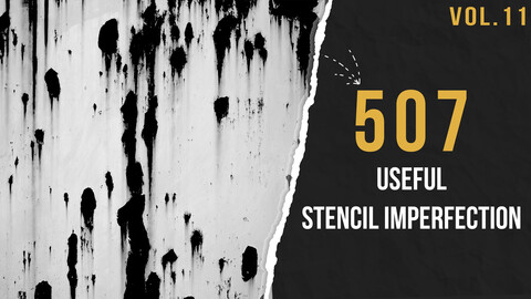 MEGA PACK --- 507 High Quality Useful Stencil Imperfection (7 Categories) vol.11