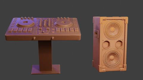 Speakers and mixing Desk for DJ