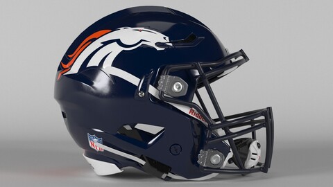 DENVER BRONCOS Helmet Football AFC WEST PBR