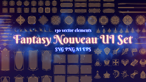 Fantasy Nouveau UI Set