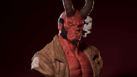 Hellboy Bust