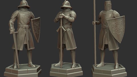 Pawn Chess Piece - 3D print miniature model