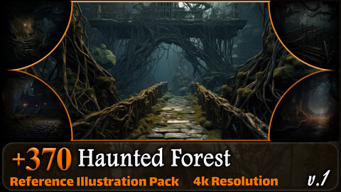 370 Haunted Forest Reference Pack | 4K | v.1