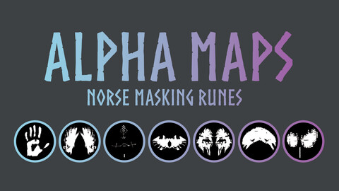 Viking Makeup Alpha Maps