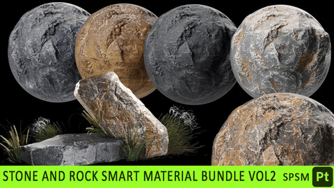 Stone and Rock smart material bundle vol.2 (SPSM)