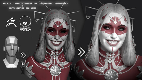 Smiling Woman: project files + FULL video process in normal speed (without explanation)