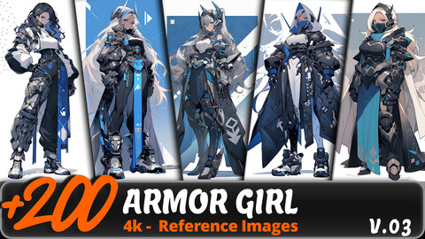 ARMOR GIRL VOL. 03/ 4K/ Reference Image