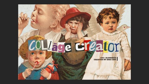 The Vintage Collage Creator - Childhood Memories