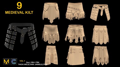 9 MEDIEVAL KILT