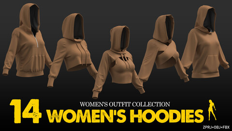 14 Women's Hoodies Collection-VOL.01