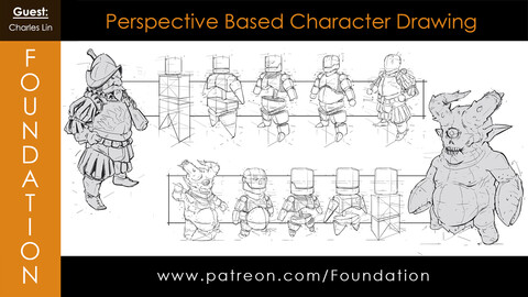 Foundation Art Group - Perspective Based Character Drawing with Charles Lin