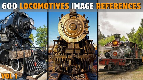 600 Locomotives Photo References - Vol 1