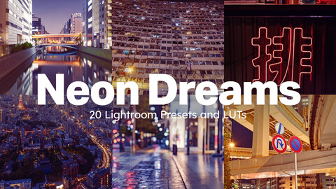 20 Neon Dreams LUTs & Lightroom Presets