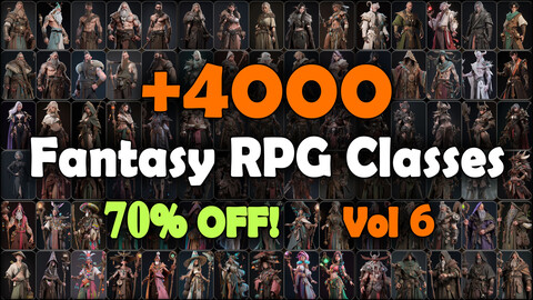 4000 Fantasy RPG Classes Reference Pack | MEGA Bundle | 4K | v.6