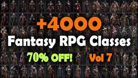 4000 Fantasy RPG Classes Reference Pack | MEGA Bundle | 4K | v.7