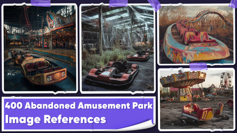 400 Abandoned Amusement Park Image References - Vol 01