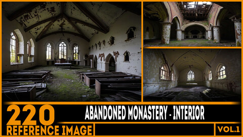 220 ART - Abandoned Monastery Interior - Reference 6K Package vol.1