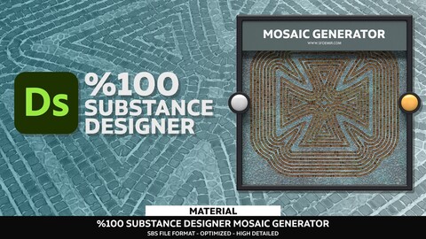 %100 Substance Designer Mosaic Generator