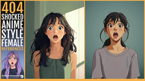 404 Shocked Anime Style Female