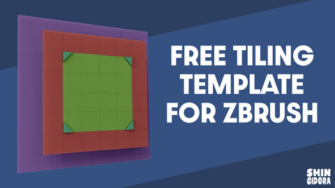 FREE Tiling Template for ZBrush