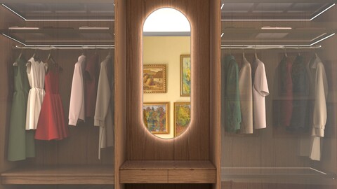 3D Wardrobe Model